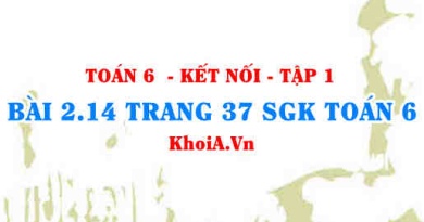 Bài 2.14 trang 37 SGK Toán 6 tập 1 Kết nối tri thức